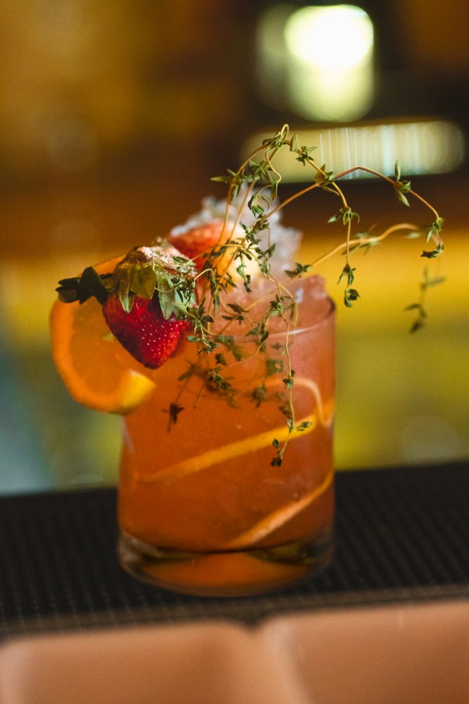 Amazing Strawberry Thyme Cocktail